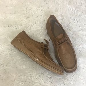 Mokassin Salamander Brown leather shoes 10.5